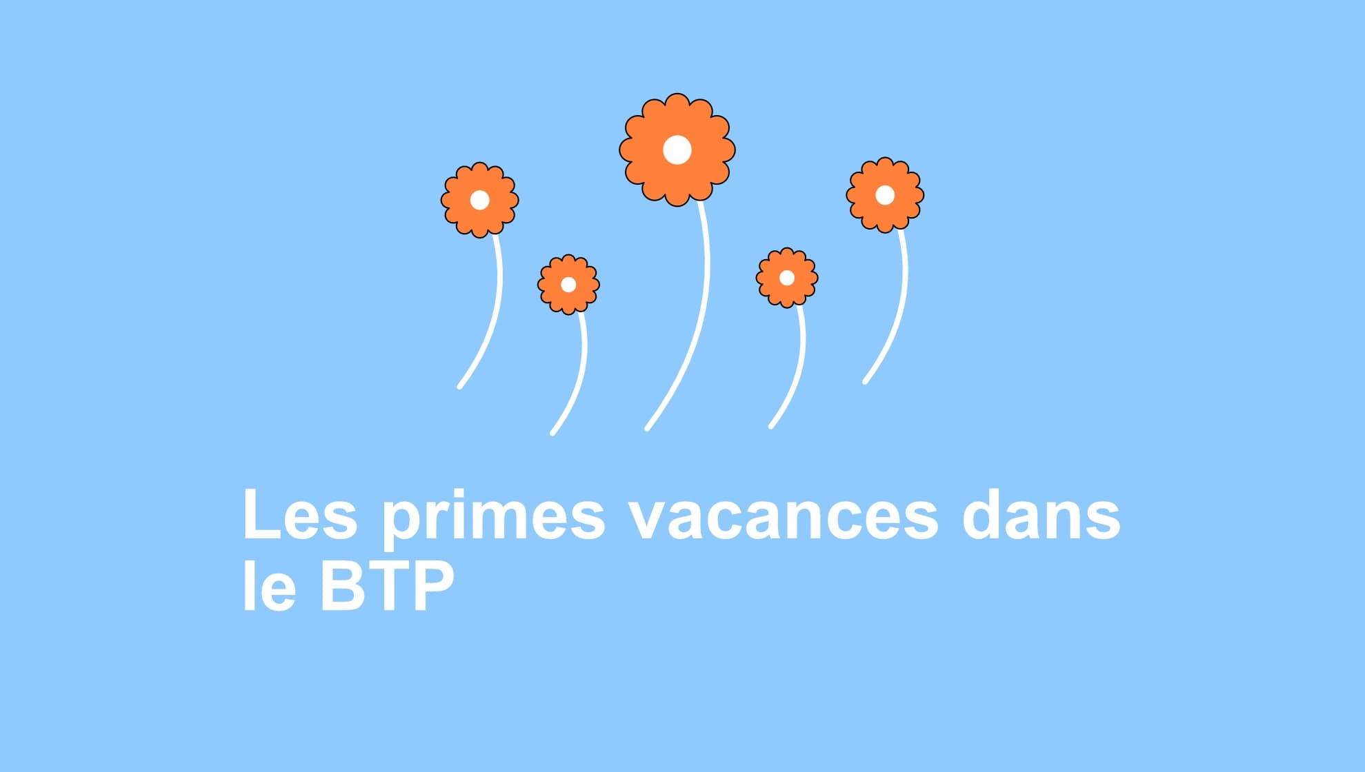Illustration colorée représentant le thème des primes vacances dans le secteur du BTP en 2025