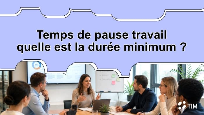 Groupe de collègues en réunion au bureau discutant de l’organisation du temps de travail et des pauses
